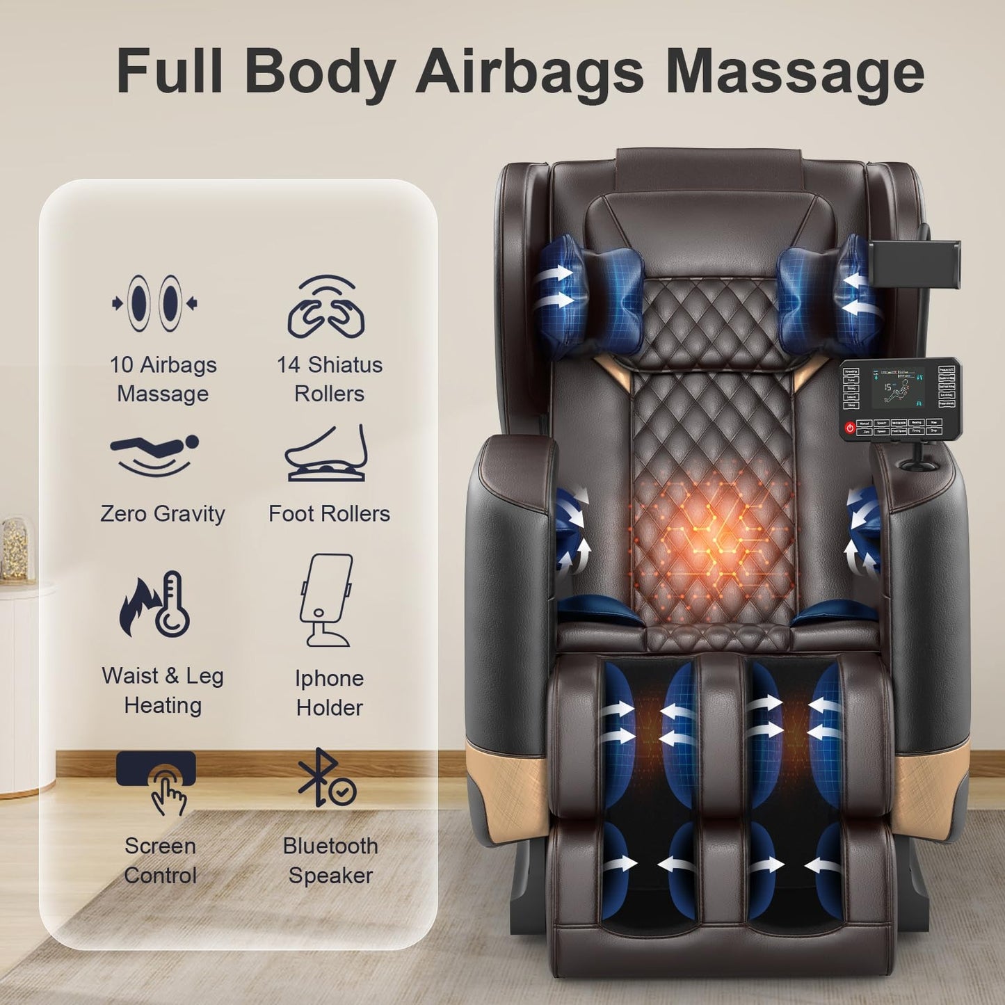 Neck & Back Chair Massager