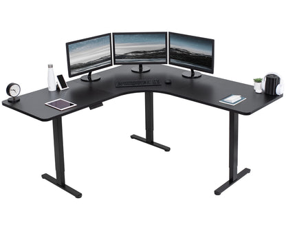 L-Shaped Electric Standing Desk